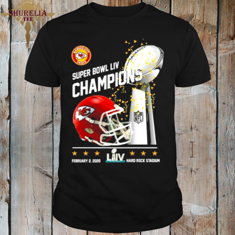 Official Kansas city chiefs super bowl liv champions hard rock stadium shirt