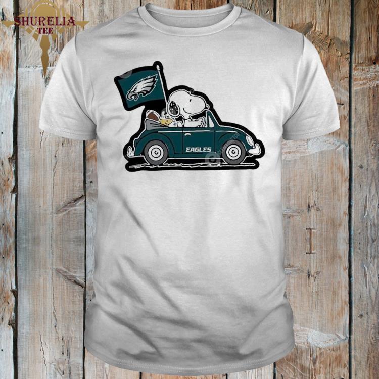 Official Philadelphia eagles snoopy and woodstock drive car 2023 super bowl shirt
